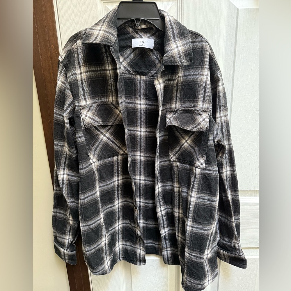 TNA Oversized Flannel Overshirt
